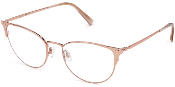 Angle View Image of Ava Eyeglasses Collection, by Warby Parker Brand, in Rose Gold Color