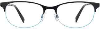 Front View Image of Clare Eyeglasses Collection, by Warby Parker Brand, in Brushed Ink Color