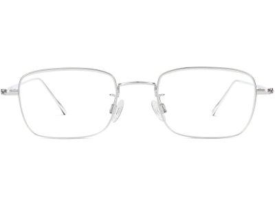 Side View Image of Brookner Eyeglasses Collection, by Warby Parker Brand, in Polished Silver Color