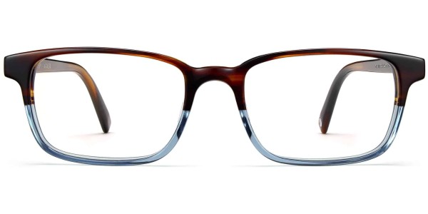 Front View Image of Crane Eyeglasses Collection, by Warby Parker Brand, in Eastern Bluebird Fade Color