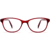 Front View Image of Daisy Eyeglasses Collection, by Warby Parker Brand, in Cardinal Crystal Color