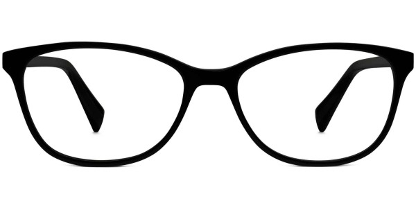 Front View Image of Daisy Eyeglasses Collection, by Warby Parker Brand, in Jet Black Color