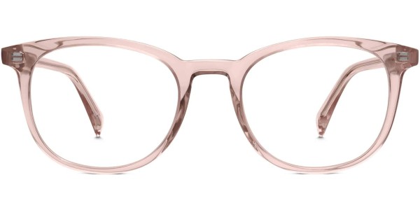 Front View Image of Durand Eyeglasses Collection, by Warby Parker Brand, in Rose Crystal Color
