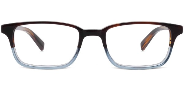 Front View Image of Wilkie Eyeglasses Collection, by Warby Parker Brand, in Eastern Bluebird Fade Color