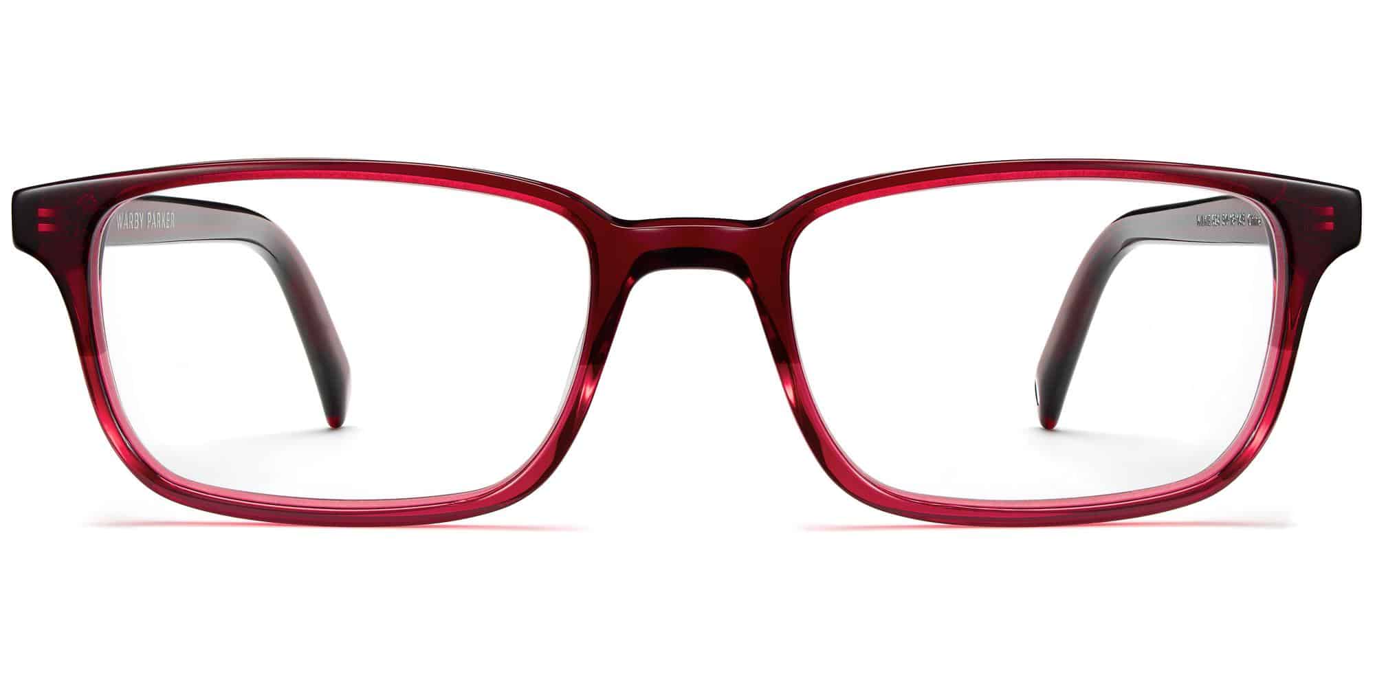 Front View Image of Wilkie Eyeglasses Collection, by Warby Parker Brand, in Berry Crystal Fade Color