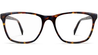 Front View Image of Yardley Eyeglasses Collection, by Warby Parker Brand, in Blue Marbled Tortoise Color