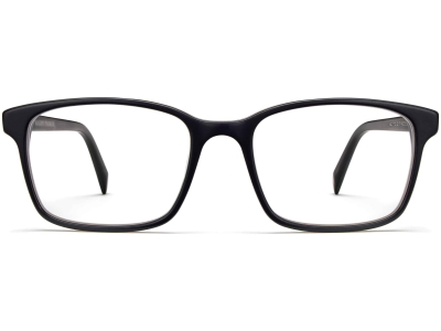 Front View Image of Brady Eyeglasses Collection, by Warby Parker Brand, in Black Matte Eclipse Color