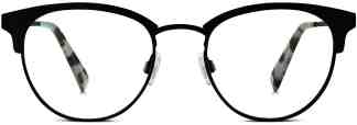 Front View Image of Blair Eyeglasses Collection, by Warby Parker Brand, in Black Ink Color