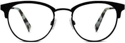 Front View Image of Blair Eyeglasses Collection, by Warby Parker Brand, in Black Ink Color