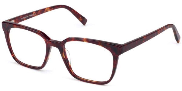 Angle View Image of Hughes Eyeglasses Collection, by Warby Parker Brand, in Fig Tortoise Color