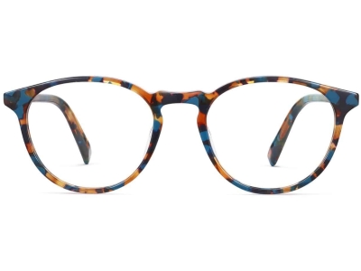 Front View Image of Butler Eyeglasses Collection, by Warby Parker Brand, in Teal Tortoise Color