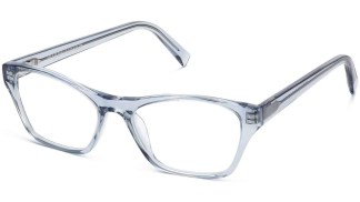 Angle View Image of Ashe Eyeglasses Collection, by Warby Parker Brand, in Pacific Crystal Color