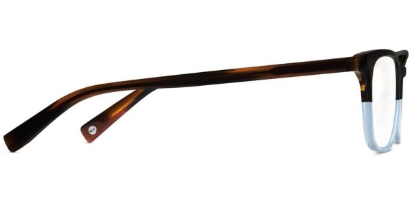 Side View Image of Welty Eyeglasses Collection, by Warby Parker Brand, in Eastern Bluebird Fade Color