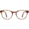 Front View Image of Whalen Eyeglasses Collection, by Warby Parker Brand, in Striped Acorn Tortoise Color
