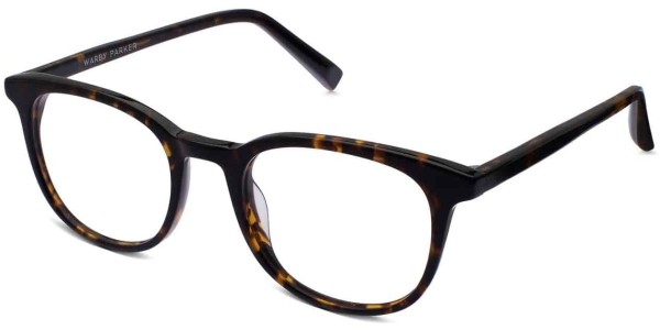 Angle View Image of Durand Eyeglasses Collection, by Warby Parker Brand, in Whiskey Tortoise Color