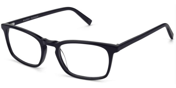 Angle View Image of Chase Eyeglasses Collection, by Warby Parker Brand, in Jet Black Matte Color