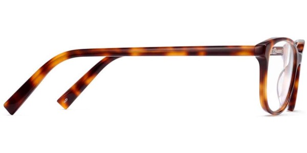 Side View Image of Daisy Eyeglasses Collection, by Warby Parker Brand, in Oak Barrel Color
