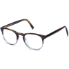Angle View Image of Baker Eyeglasses Collection, by Warby Parker Brand, in Eastern Bluebird Fade Color