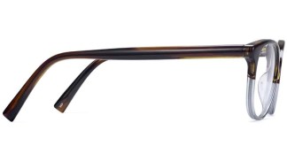 Side View Image of Baker Eyeglasses Collection, by Warby Parker Brand, in Eastern Bluebird Fade Color