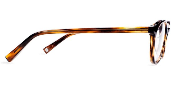 Side View Image of Watts Eyeglasses Collection, by Warby Parker Brand, in Sugar Maple Color
