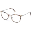 Side View Image of Lindley Eyeglasses Collection, by Warby Parker Brand, in Pearled Tortoise with Lilac Silver Color