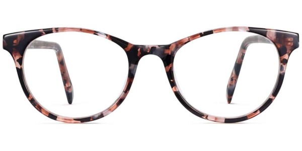 Front View Image of Virginia Eyeglasses Collection, by Warby Parker Brand, in Lavender Pearl Tortoise Color