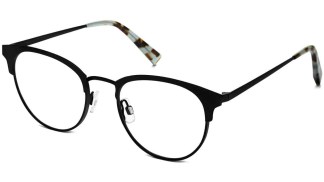 Angle View Image of Blair Eyeglasses Collection, by Warby Parker Brand, in Black Ink Color