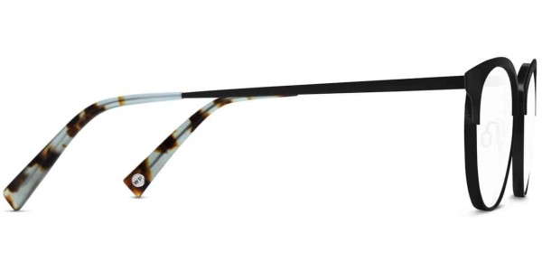 Side View Image of Blair Eyeglasses Collection, by Warby Parker Brand, in Black Ink Color