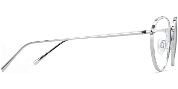 Side View Image of Ezra Eyeglasses Collection, by Warby Parker Brand, in Burnished Silver Color