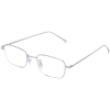 Side View Image of Brookner Eyeglasses Collection, by Warby Parker Brand, in Polished Silver Color