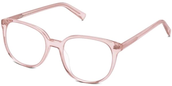 Angle View Image of Eugene Eyeglasses Collection, by Warby Parker Brand, in Rose Crystal Color