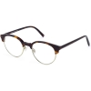 Angle View Image of Carey Eyeglasses Collection, by Warby Parker Brand, in Cognac Tortoise with Riesling Color