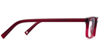 Side View Image of Wilkie Eyeglasses Collection, by Warby Parker Brand, in Berry Crystal Fade Color
