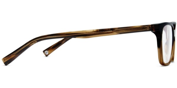 Side View Image of Barnett Eyeglasses Collection, by Warby Parker Brand, in Toffee Fade Color