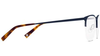 Side View Image of Wallis Eyeglasses Collection, by Warby Parker Brand, in Brushed Navy Color