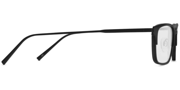Side View Image of Hawthorne Eyeglasses Collection, by Warby Parker Brand, in Black Ink Color