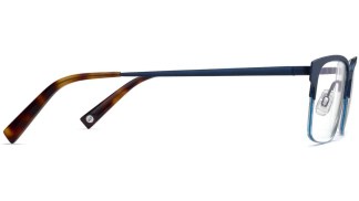 Side View Image of James Eyeglasses Collection, by Warby Parker Brand, in Brushed Navy Color