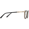 Side View Image of Whittier Eyeglasses Collection, by Warby Parker Brand, in Jet Black with Gold Color