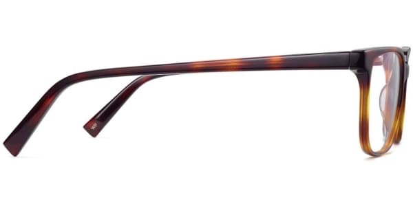 Side View Image of Hayden Eyeglasses Collection, by Warby Parker Brand, in Rye Tortoise Color
