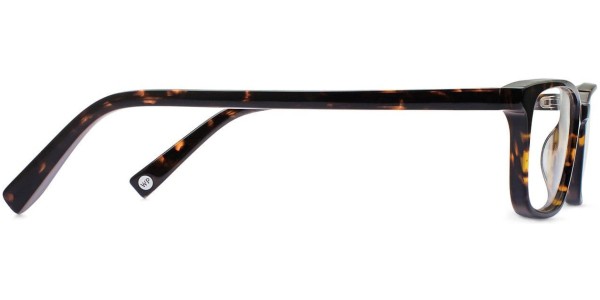 Side View Image of Oliver Eyeglasses Collection, by Warby Parker Brand, in Whiskey Tortoise Color
