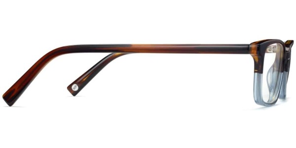 Side View Image of Oliver Eyeglasses Collection, by Warby Parker Brand, in Eastern Bluebird Fade Color