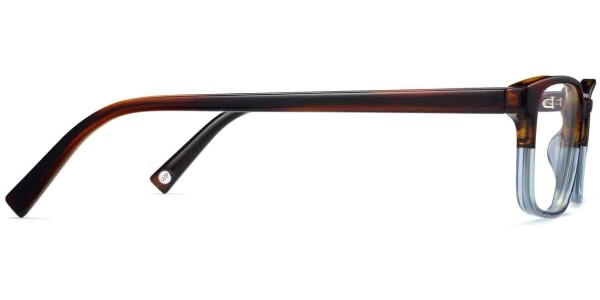 Side View Image of Crane Eyeglasses Collection, by Warby Parker Brand, in Eastern Bluebird Fade Color