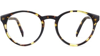 Side View Image of Briggs Eyeglasses Collection, by Warby Parker Brand, in Mesquite Tortoise Color