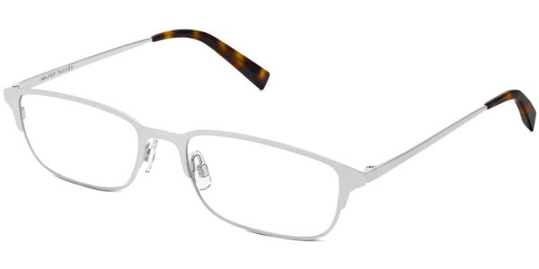 Angle View Image of Graham Eyeglasses Collection, by Warby Parker Brand, in Polished Silver Color