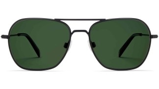 Front View Image of Abe Sunglasses Collection, by Warby Parker Brand, in Brushed Ink Color