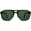 Front View Image of Hatcher Sunglasses Collection, by Warby Parker Brand, in Jet Black Color
