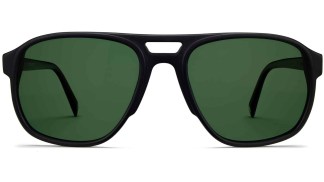 Front View Image of Hatcher Sunglasses Collection, by Warby Parker Brand, in Jet Black Color
