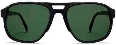 Front View Image of Hatcher Sunglasses Collection, by Warby Parker Brand, in Jet Black Color