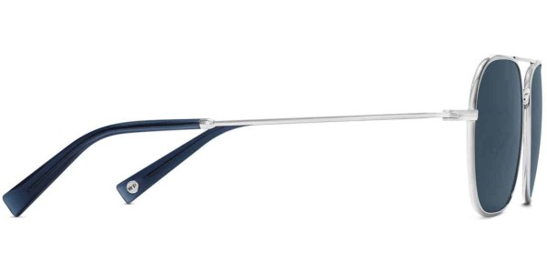 Side View Image of Abe Sunglasses Collection, by Warby Parker Brand, in Polished Silver Color