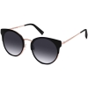 Angle View Image of Cleo Sunglasses Collection, by Warby Parker Brand, Jet Black with Rose Gold Color